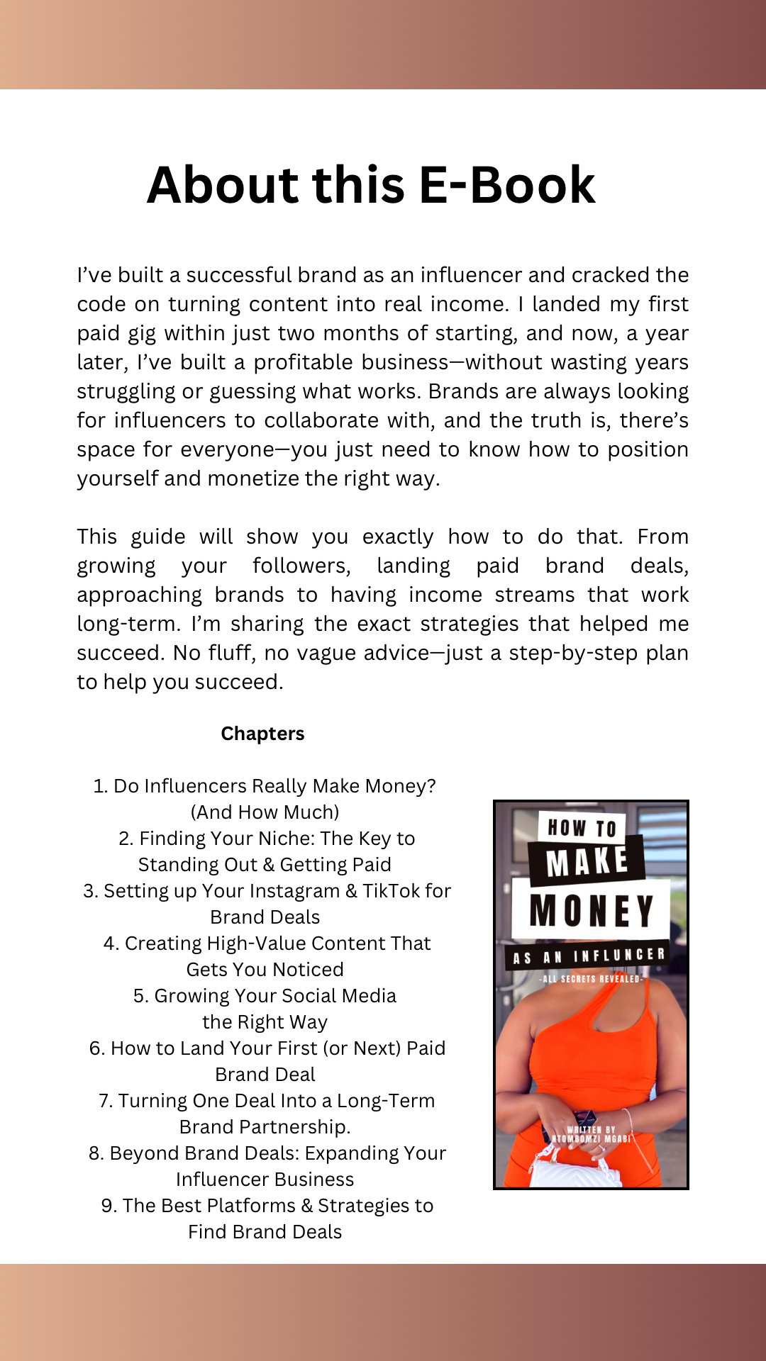 E-Book: The Influencer’s Playbook: How to Make Money as an Influencer (Instant Download)